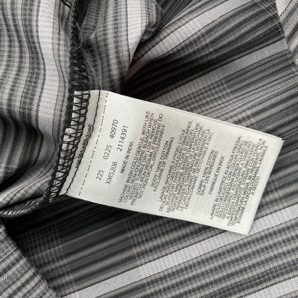 Columbia Rogers Peak Printed Long Sleeve Shirt Grey Black Striped XM5208-011 XL - Picture 7 of 10